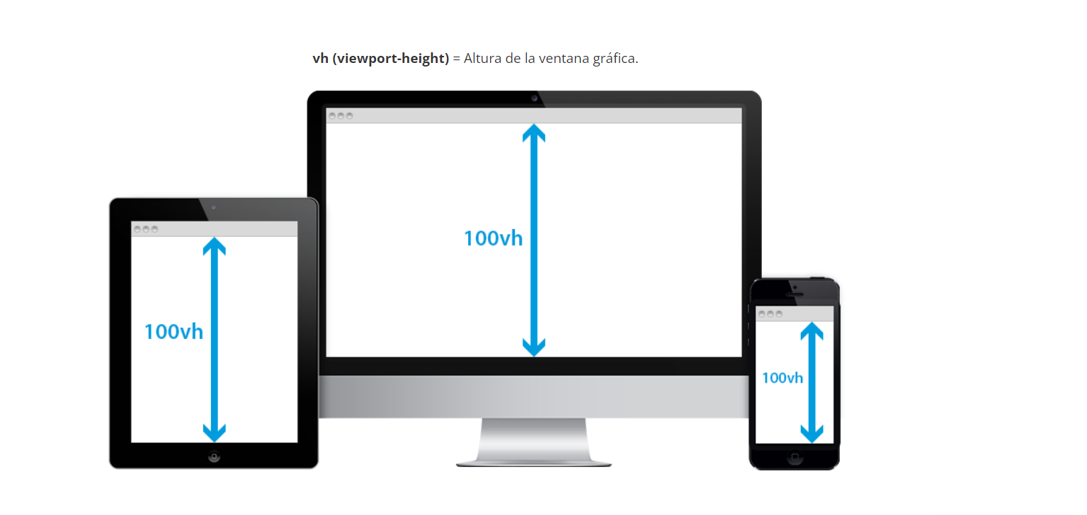 que es vh en css